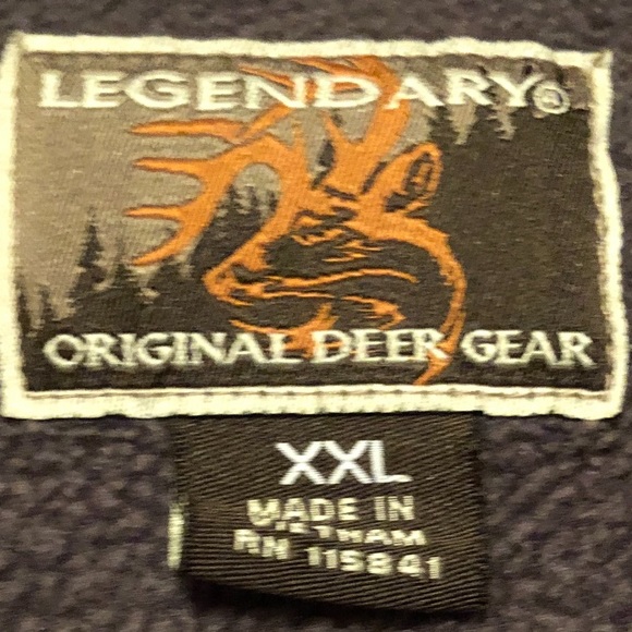 ORIGINAL DEER GEAR FLEECE PULLOVER , camo/grey XXL - Picture 8 of 8